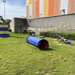 Vista general del parque para mascotas Maracaibo Canine en el Centro Comercial Metrosol