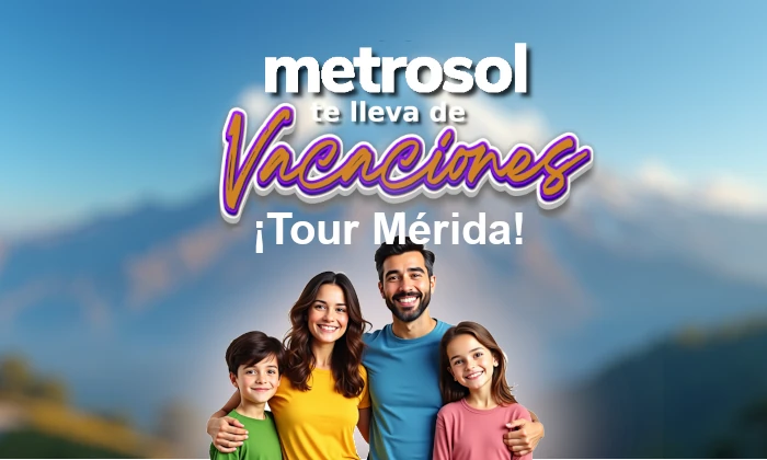 Imagen promocional de Metrosol te lleva de Vacaciones a Mérida