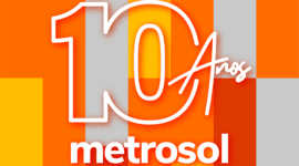 Afice promocional de las actividades del décimo aniversario de Metrosol maracaibo