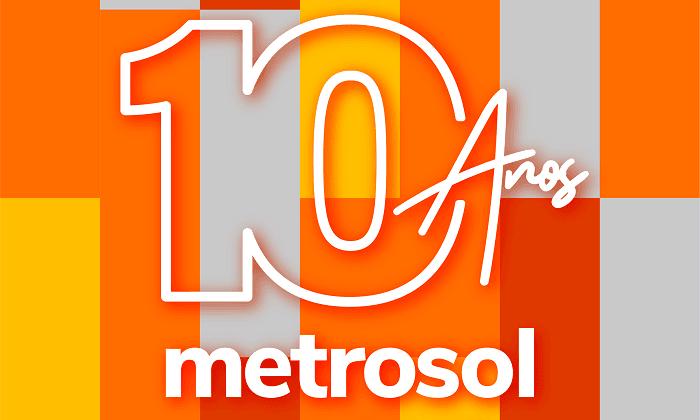 Afice promocional de las actividades del décimo aniversario de Metrosol maracaibo