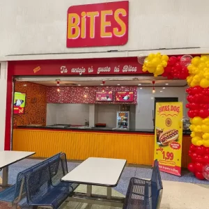 Fachada del restaurante de comida rápida Bites en Metrsol Maracaibo