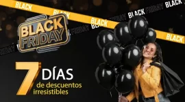 Afiche promocional de la semana de descuento Black Friday Week 2025 en Metrosol Maracaibo