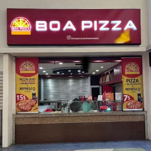 Mostrador del restaurante Boa Pizza en Metrosol Maracaibo