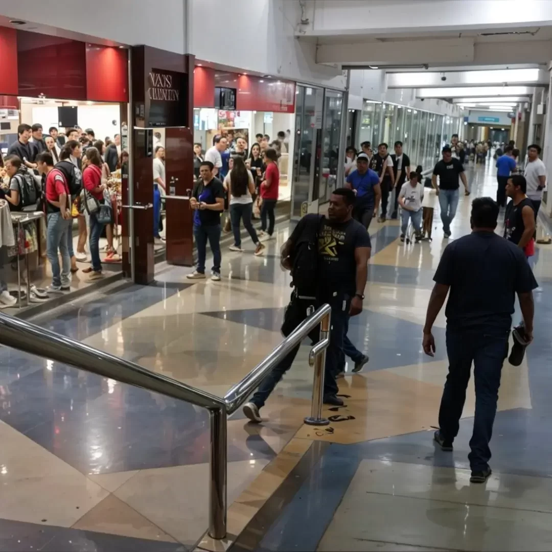 Quiénes somos- Metrosol Maracaibo Imagen de uno de los pasillos del centro comercial Metrosol Maracaibo con visitantes