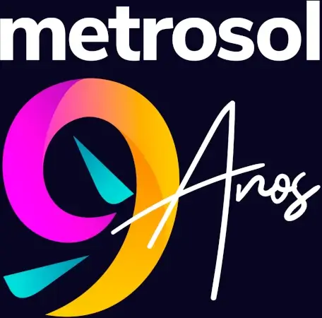 Logo Metrosol 9 aniversario